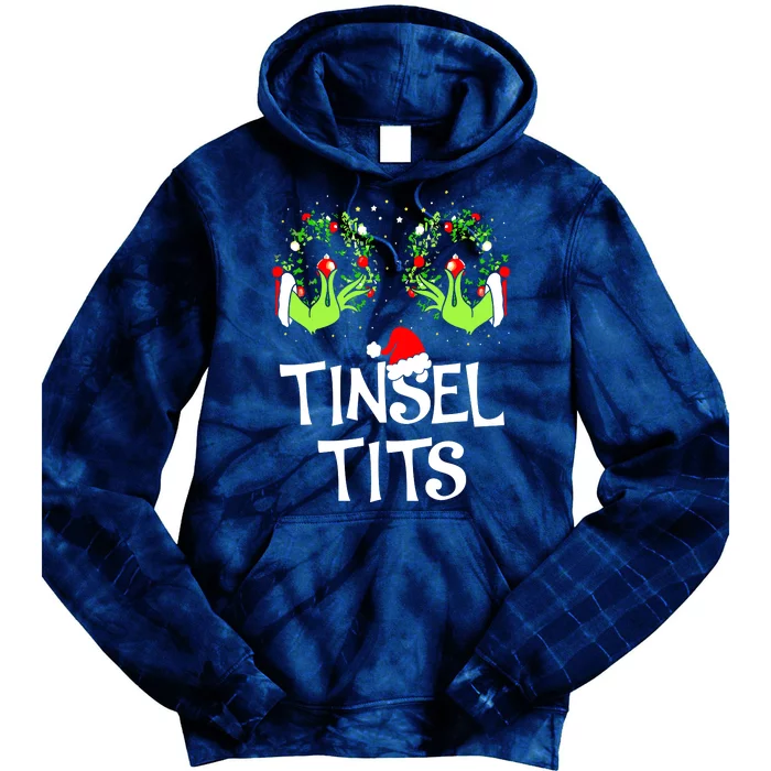 Jingle Balls Tinsel Tits Couples Christmas Matching Couple Tie Dye Hoodie