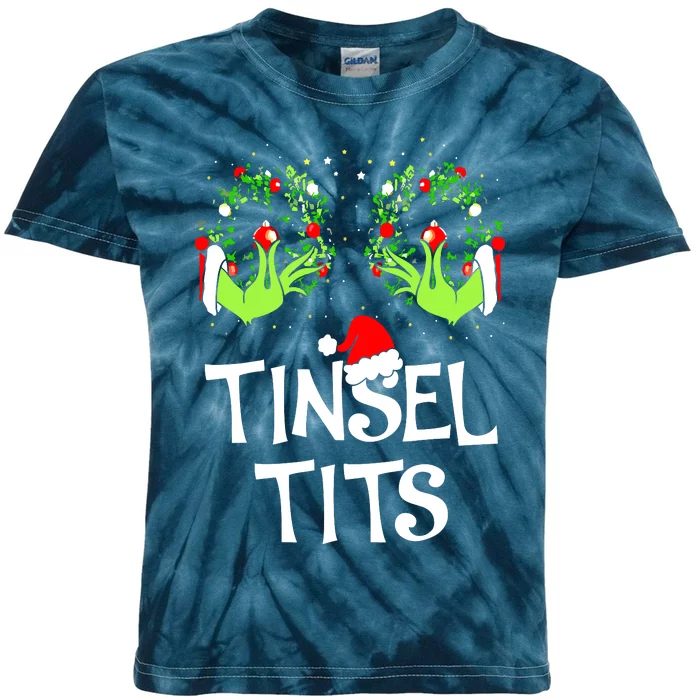 Jingle Balls Tinsel Tits Couples Christmas Matching Couple Kids Tie-Dye T-Shirt