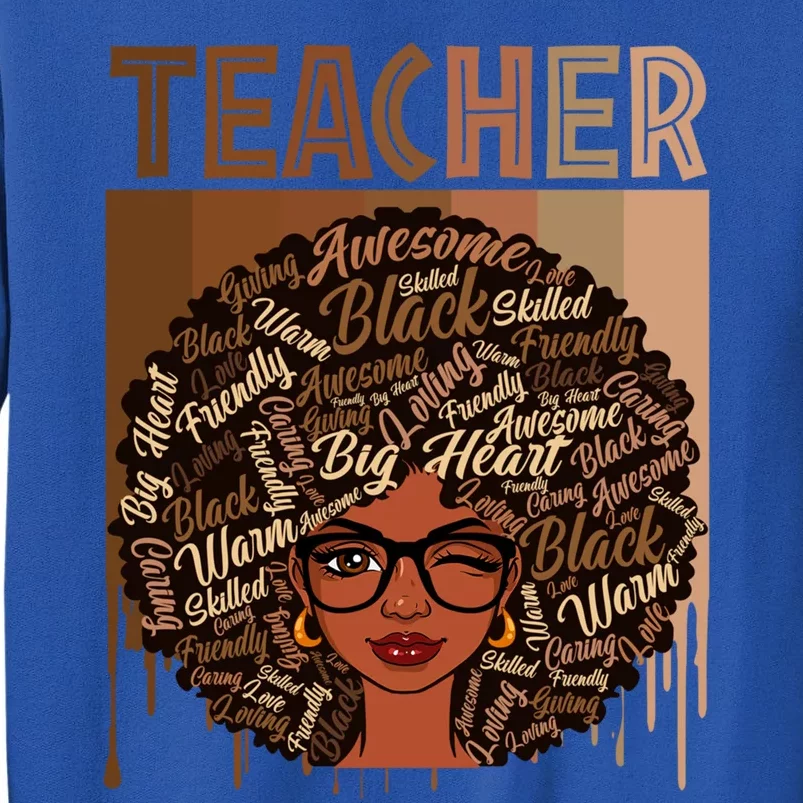 Juneteenth Black Teacher Afro Smart Africa American Gift Sweatshirt