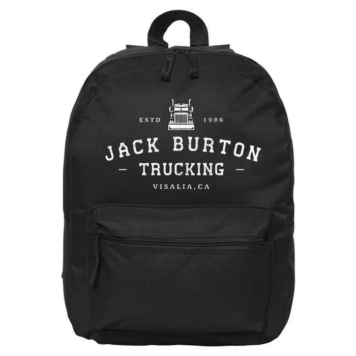 Jack Burton Trucking Visalia Ca Est. 1986 16 in Basic Backpack