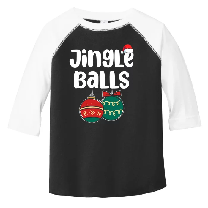 Jingle Balls Tinsel Tits Couples Christmas Matching Couple Toddler Fine Jersey T-Shirt