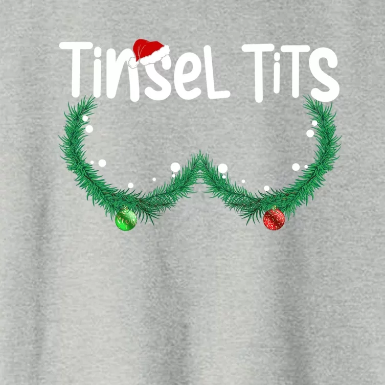 Jingle Balls Tinsel Tits Christmas Matching Couple Chestnuts Meaningful Gift Women's Crop Top Tee