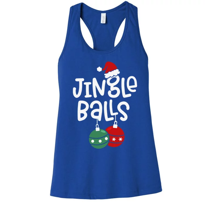 Jingle Balls Tinsel Tits Funny Matching Couple Chestnuts Gift Women's Racerback Tank