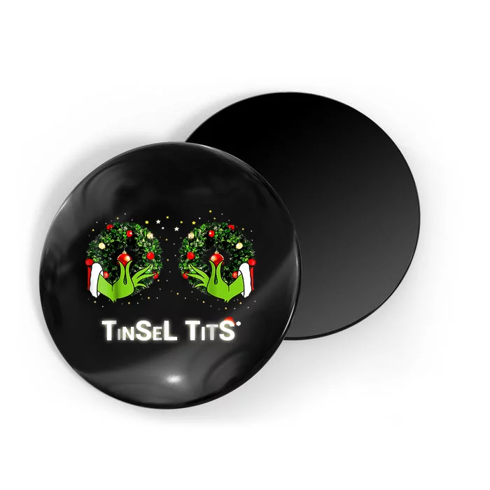 Jingle Balls Tinsel Tits Funny Matching Couple Magnet