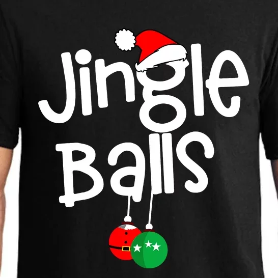 Jingle Balls Tinsel Tits Funny Matching Couple Chestnuts Pajama Set