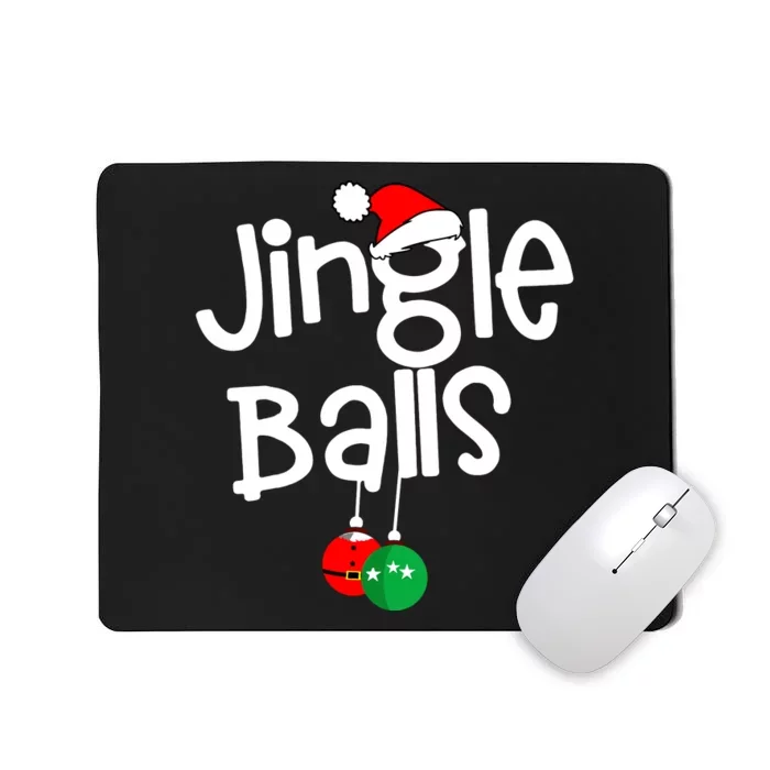 Jingle Balls Tinsel Tits Funny Matching Couple Chestnuts Mousepad