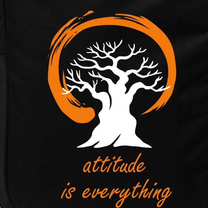 Japanese Bonsai Tree Design Attitude Is Everything Yoga Gift Cool Gift Impact Tech Backpack