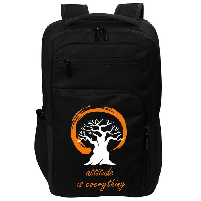 Japanese Bonsai Tree Design Attitude Is Everything Yoga Gift Cool Gift Impact Tech Backpack