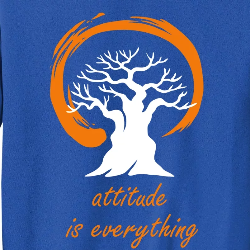 Japanese Bonsai Tree Design Attitude Is Everything Yoga Gift Cool Gift Sweatshirt