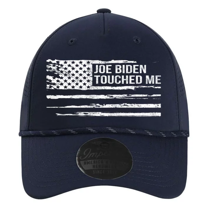 Joe Biden Touched Me Funny Political Meme American Flag Pullover Performance The Dyno Cap