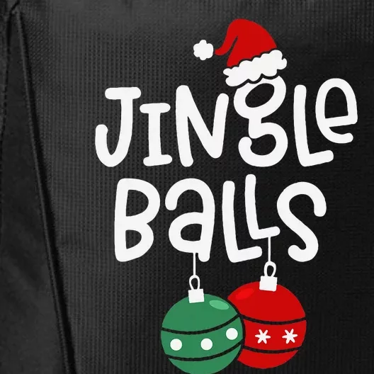 Jingle Balls Tinsel Tits Funny Matching Couple Chestnuts City Backpack