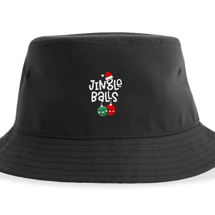 Jingle Balls Tinsel Tits Funny Matching Couple Chestnuts Sustainable Bucket Hat