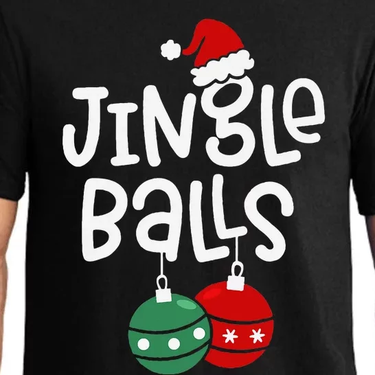 Jingle Balls Tinsel Tits Funny Matching Couple Chestnuts Pajama Set