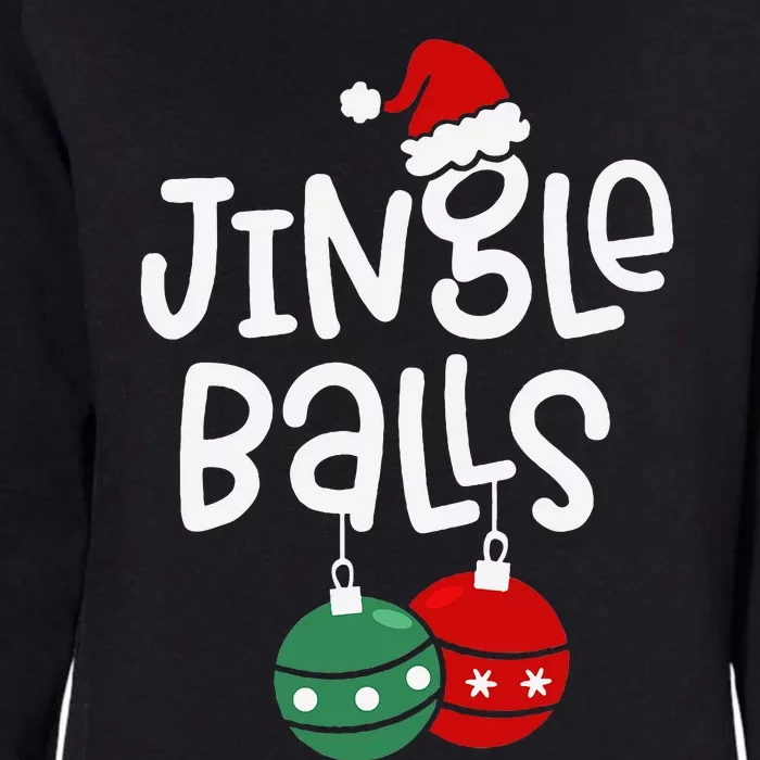 Jingle Balls Tinsel Tits Funny Matching Couple Chestnuts Womens California Wash Sweatshirt