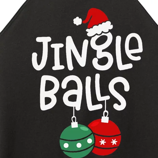 Jingle Balls Tinsel Tits Funny Matching Couple Chestnuts Women’s Perfect Tri Rocker Tank