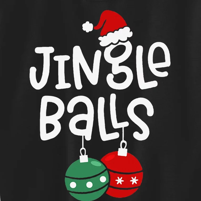 Jingle Balls Tinsel Tits Funny Matching Couple Chestnuts Kids Sweatshirt