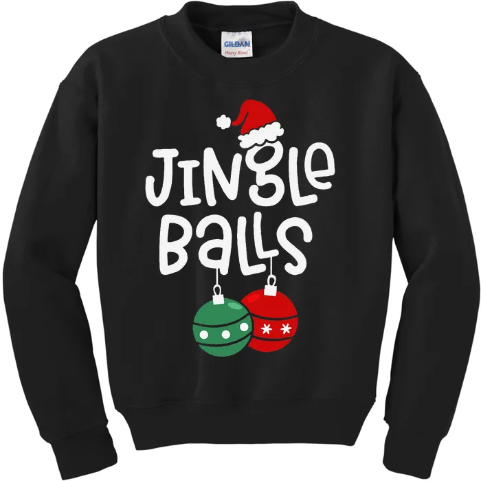 Jingle Balls Tinsel Tits Funny Matching Couple Chestnuts Kids Sweatshirt