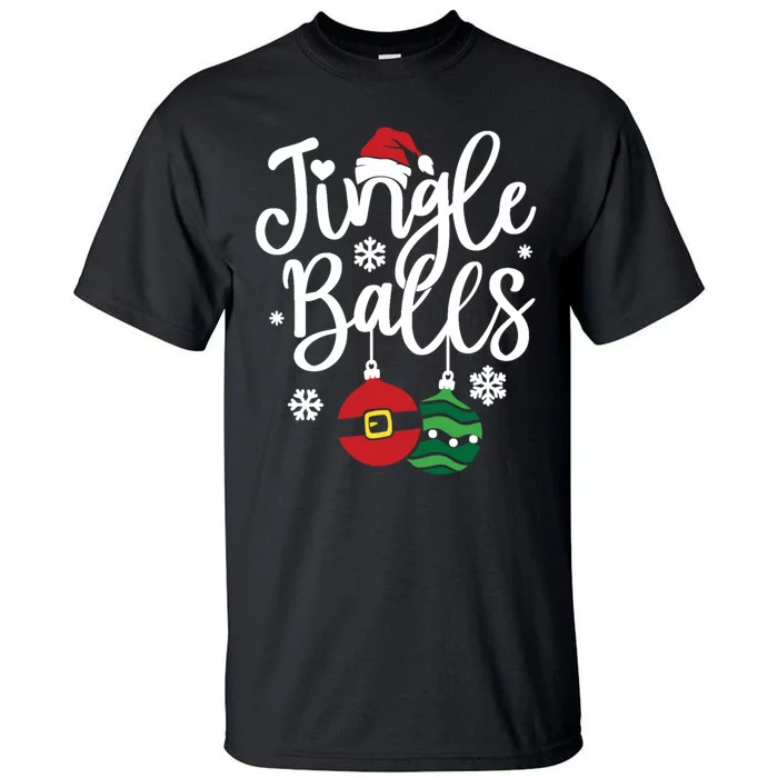 Jingle Balls Tinsel Tits Couples Christmas Matching Couple Tall T-Shirt