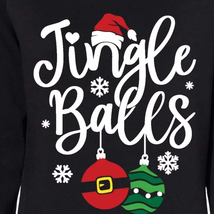 Jingle Balls Tinsel Tits Couples Christmas Matching Couple Womens California Wash Sweatshirt