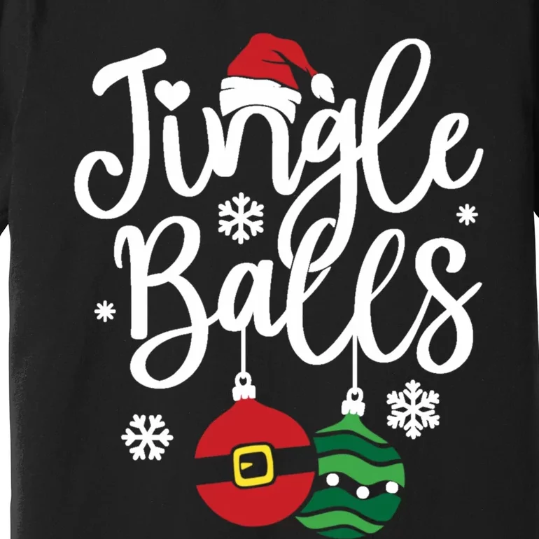 Jingle Balls Tinsel Tits Couples Christmas Matching Couple Premium T-Shirt