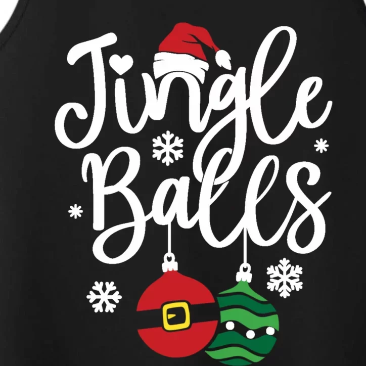 Jingle Balls Tinsel Tits Couples Christmas Matching Couple Performance Tank