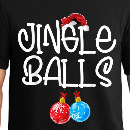 Jingle Balls Tinsel Tits Couple Funny Christmas Matching Pajama Set