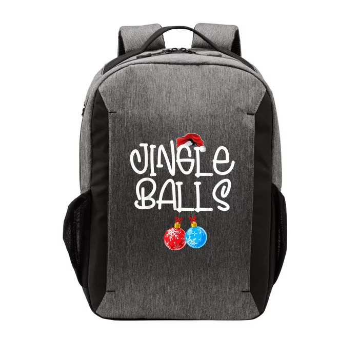 Jingle Balls Tinsel Tits Couple Funny Christmas Matching Vector Backpack