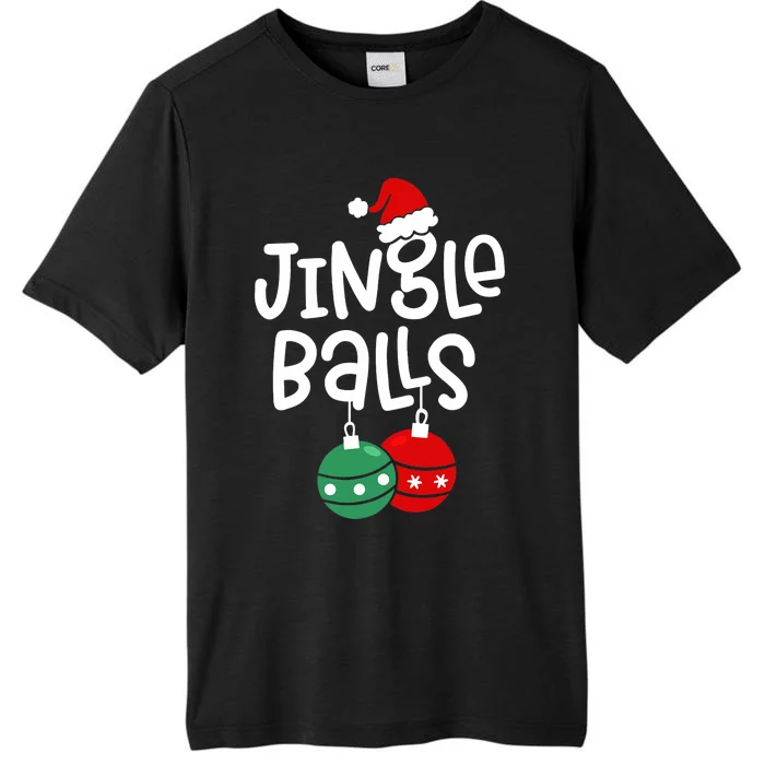 Jingle Balls Tinsel Tits Couple Christmas Couples Matching ChromaSoft Performance T-Shirt