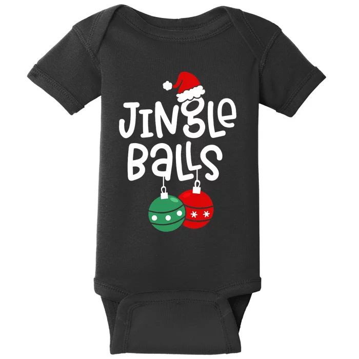 Jingle Balls Tinsel Tits Couple Christmas Couples Matching Baby Bodysuit