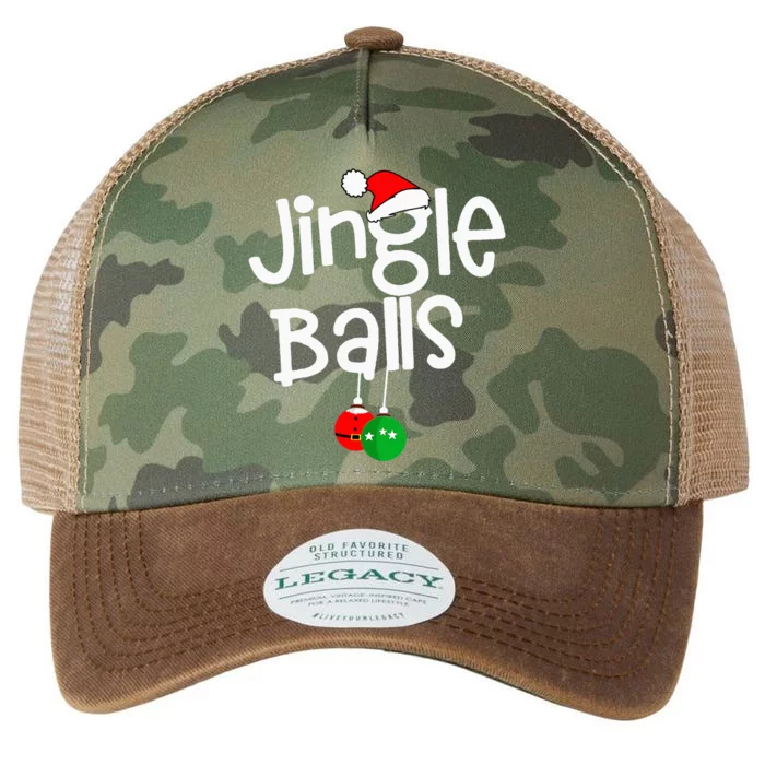 Jingle Balls Tinsel Tits Funny Couple Christmas Pajama Xmas Legacy Tie Dye Trucker Hat