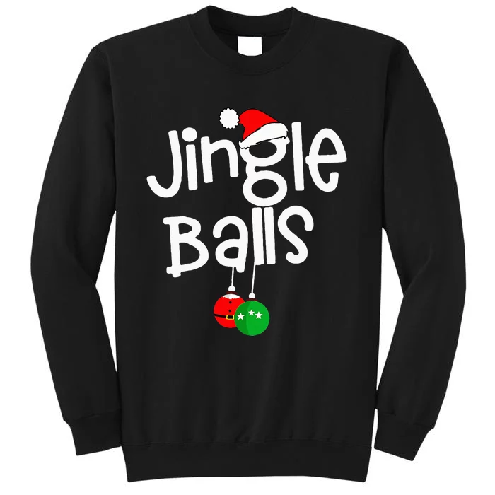 Jingle Balls Tinsel Tits Funny Couple Christmas Pajama Xmas Sweatshirt