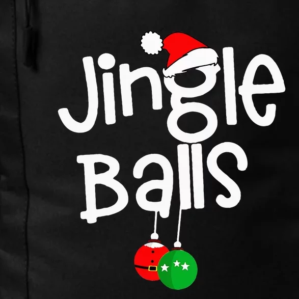 Jingle Balls Tinsel Tits Funny Couple Christmas Pajama Xmas Daily Commute Backpack