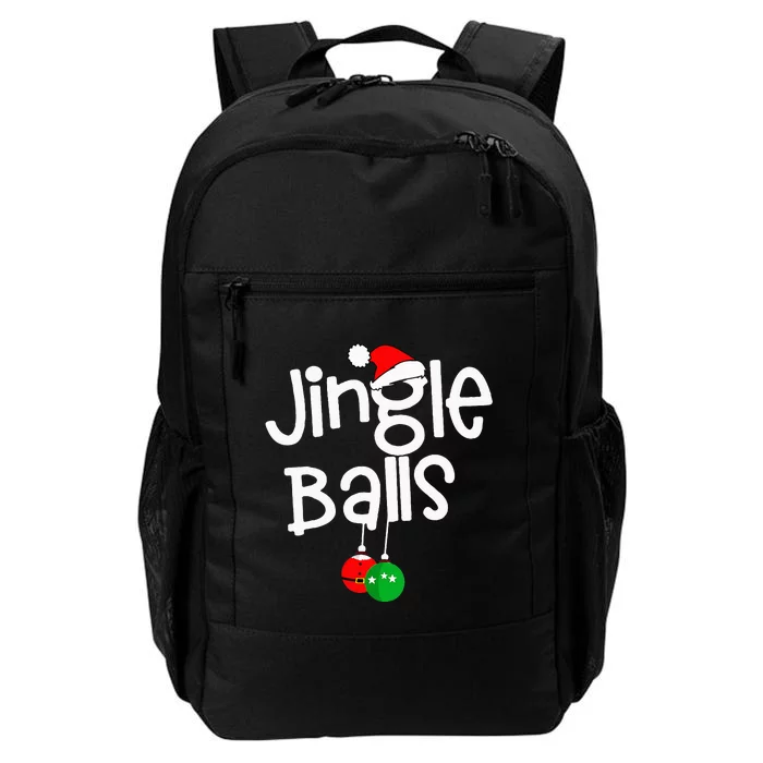 Jingle Balls Tinsel Tits Funny Couple Christmas Pajama Xmas Daily Commute Backpack