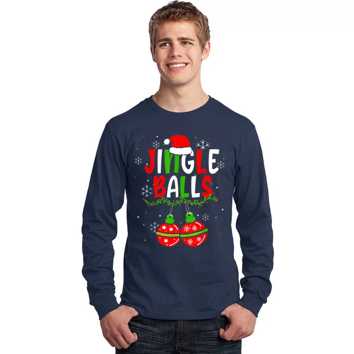 Jingle Balls Tinsel Tits Funny Matching Couple Chestnuts Tall Long Sleeve T-Shirt