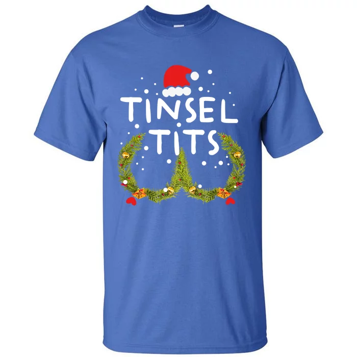 Jingle Balls Tinsel Tits Funny Christmas Couples Matching Gift Tall T-Shirt