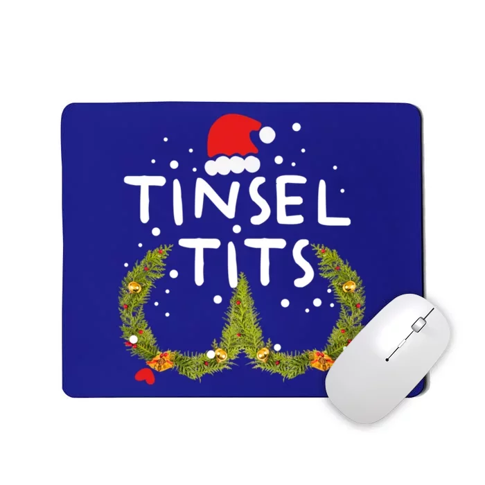 Jingle Balls Tinsel Tits Funny Christmas Couples Matching Gift Mousepad