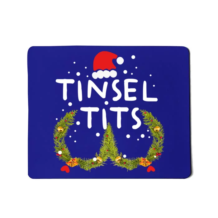 Jingle Balls Tinsel Tits Funny Christmas Couples Matching Gift Mousepad