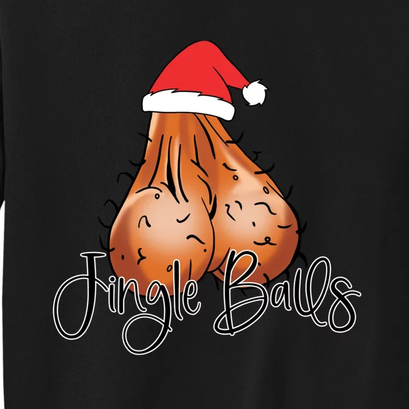 Jingle Balls Tinsel Tits Funny Christmas Matching Couple Tall Sweatshirt