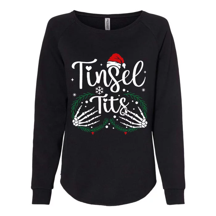 Jingle Balls Tinsel Tits Matching Xmas Couples Womens California Wash Sweatshirt