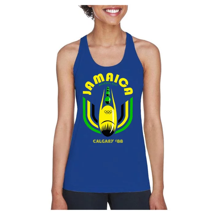 Jamaica Bobsled Team Vintage 1988 Women's Racerback Tank