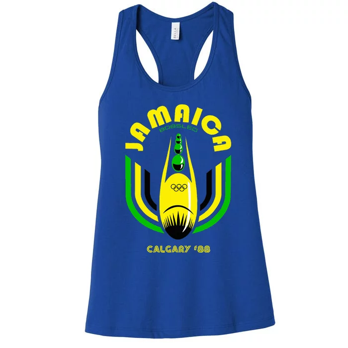 Jamaica Bobsled Team Vintage 1988 Women's Racerback Tank