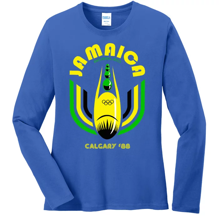 Jamaica Bobsled Team Vintage 1988 Ladies Long Sleeve Shirt