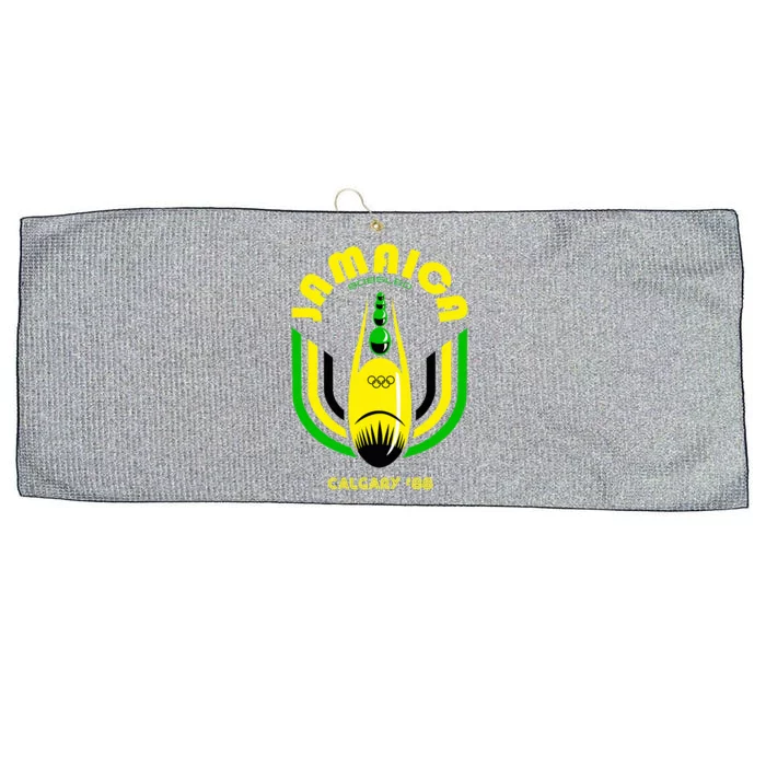 Jamaica Bobsled Team Vintage 1988 Large Microfiber Waffle Golf Towel