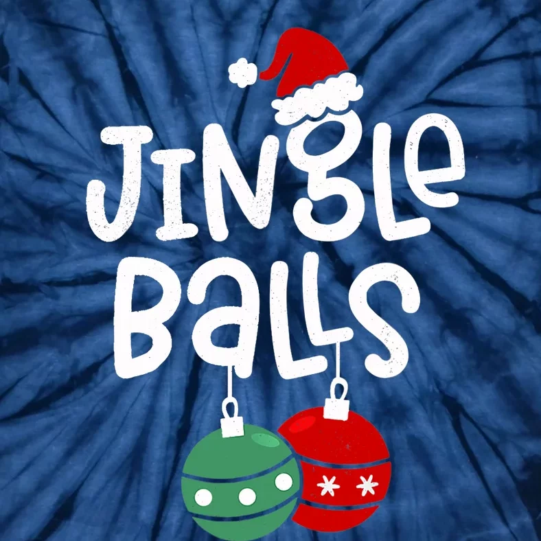 Jingle Balls Tinsel Tits Matching Chestnuts Christmas Couple Tie-Dye T-Shirt