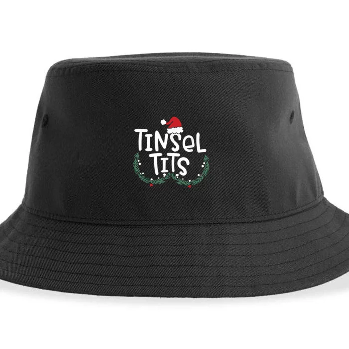 Jingle Balls Tinsel Tits Couples Christmas Matching Couple Sustainable Bucket Hat