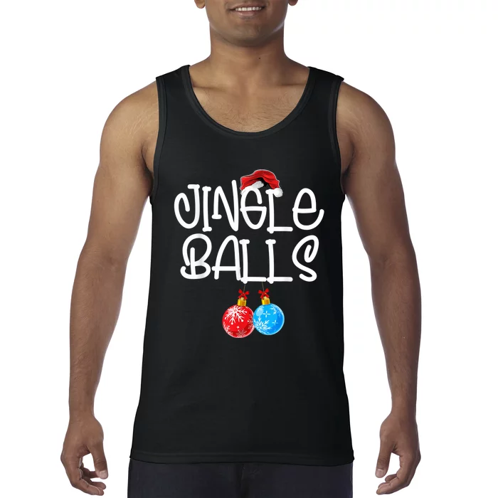 Jingle Balls Tinsel Tits Couple Funny Christmas Matching Tank Top