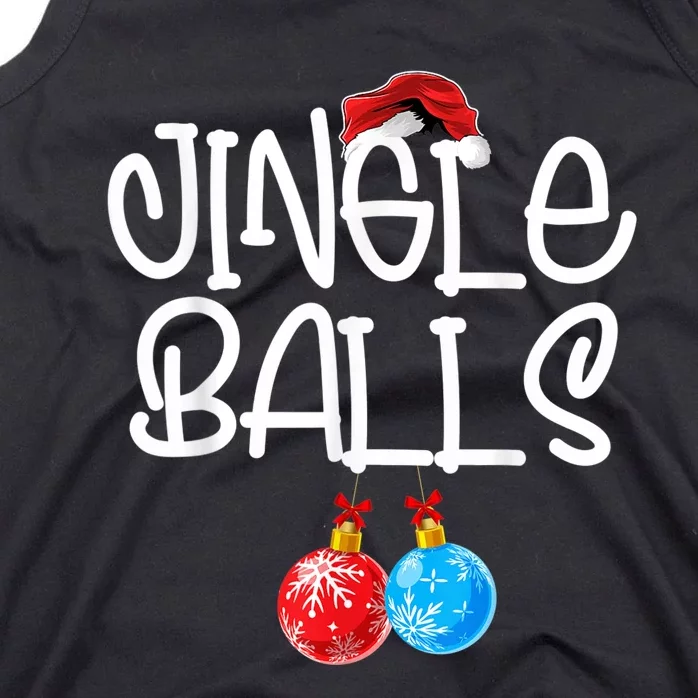 Jingle Balls Tinsel Tits Couple Funny Christmas Matching Tank Top