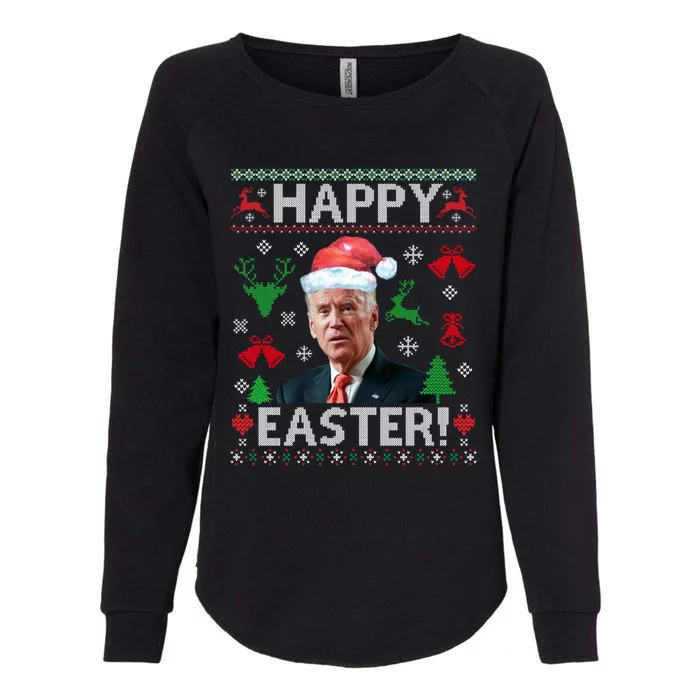 Joe Biden Ugly Christmas Biden Christmas Funny Gift Womens California Wash Sweatshirt