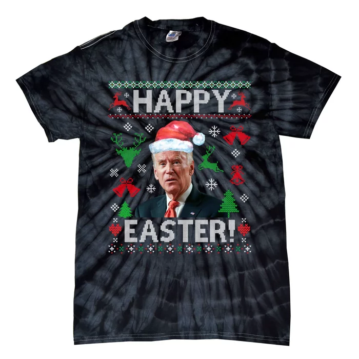 Joe Biden Ugly Christmas Sweater, Biden Christmas Sweater Tie-Dye T-Shirt