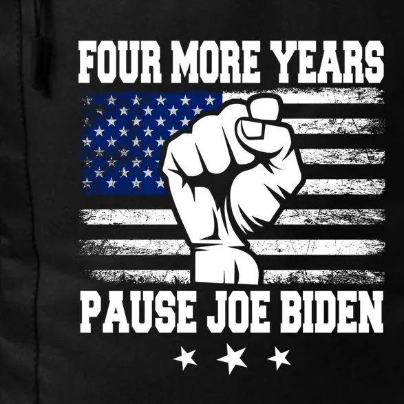 Joe Biden Us Flag Funny Quote Saying Four More Years Pause Daily Commute Backpack